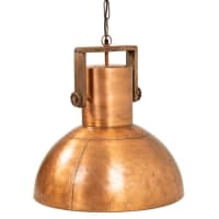 Lampada a sospensione in metallo 39,5x5x152,5 Oro cropped-1