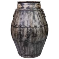 Lot De 4 Vases À Fleurs En Métal Galvanisé De Style Rustique Pour