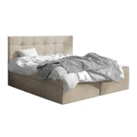 Cama gris oscuro 180x200cm Cama continental comfivo osculum i | Maisons ...