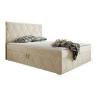 Cama crema 180x200cm Cama comfidream skyiel | Maisons du Monde