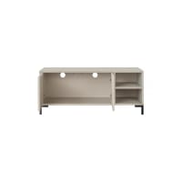Mueble tv de cristal templado naranja oscuro y estructura de cromo ...
