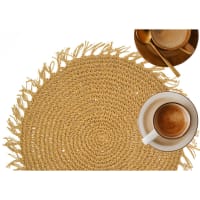 Set De Table En Jute Renata – 38cm, Noir – Paris Prix – Neuf Avec étiquettes