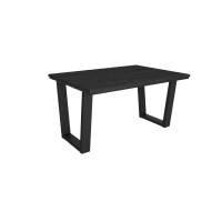 Mesa comedor efecto madera negro 140x90x74cm-Tetrix