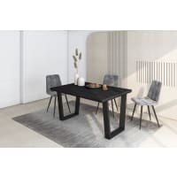 Mesa comedor efecto madera negro 140x90x74cm-Tetrix cropped-1