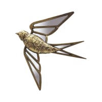 Déco Murale Oiseaux & Fleurs Métal – Style Suspendu, Parfait Jardin & Balcon !