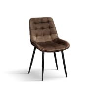 GrandCA HOME Set di 4 Sedie da Cucina Nordica Sedia da Pranzo con Gambe in Legno Massello, Sedie Imbottite per Camera da Letto, Soggiorno, Cucina,2Bianco+ 2Nero