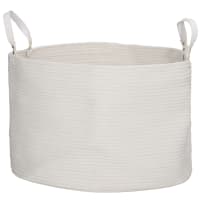 Cesto Portabiancheria In Corda Di Cotone Intrecciato A Mano, 100 Litri, Per Vestiti, Giocattoli, Coperte, Per Bagno E Cameretta, Pieghevole