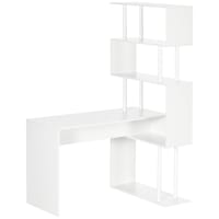 Scrivania Gaming HOMCOM 147x47 Cm Con Supporto CPU Regolabile, LED RGB E Hub Di Ricarica USB