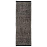 HOMEMONDE Tapis De Couloir à Carreaux Rouge Et Blanc - 0,6 X 1,8 M - Coton Tissé Main - Lavable - Intérieur/Extérieur