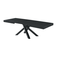 Table de salle à manger 115x55x76 cm Bois de manguier et acier