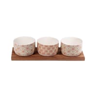 Service Apéritif 6 Pièces Nelson – Porcelaine 31x31 Cm – Table Passion
