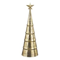 Sapin De Noël En Métal Doré 180 Cm - Acier Peint, Pour Intérieur/extérieur - Avec Support 64.5x64.5 Cm - 5