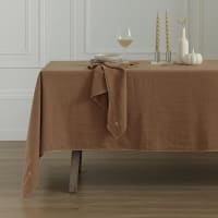 Nappe Rectangle En Lin Français 170x350 Cm - Couleur Ardoise, Oeko-Tex, Neuve Avec étiquettes