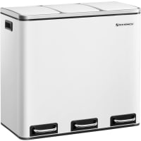 Bidone Per Raccolta Differenziata 60L Kitchen Move MAJOR: Design Bianco E Pedale Silenzioso