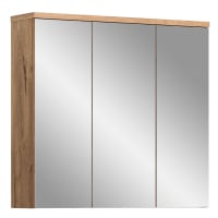 Mueble espejo para baño Grado 3 puertas gris mate,-Graddo