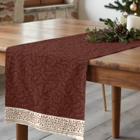 Runner in cotone fiammato Calypso Marrone RUNNER | Leroy Merlin