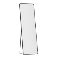 Miroir Intégral Suspendu, 120 X 40 Cm, Miroir Arqué, Cadre En Alliage D Aluminium Verre Trempe Pour Chambre Salon Dressing Dore Clair