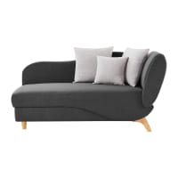 Elegante Chaise Longue In Velluto Rosa Con Finure In Oro Clipart Sfondo Nero, Elegante, Rosa