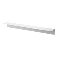 Nicchia da parete incassata 30x90x12h cm in acciaio inox bianco opaco