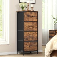 Cassettiera a 5 Cassetti in Tessuto, Cassettiera per Camera da Letto in Legno Rustico, Cassettiera Cameretta Salvaspazio per Soggiorno, Corrid | Leroy Merlin