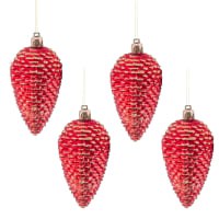 Pack De Boules De Noël En Pomme De Pin De 6 À 90 Mm Décorations