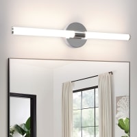 Moment - aplique de pared led de metal, plata, 30 cm, máx. 2 w ...