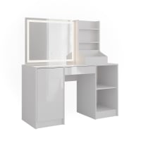 Vicco Coiffeuse Anthracite/Artisan 110cm avec miroir LED Vicco Coiffeuse Anthracite/Artisan 110cm avec miroir LED