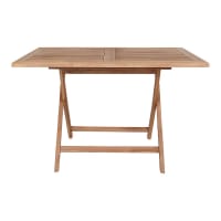 Table Pliante Carrée Teck Massif Gap 75cm - Meuble Jardin Extérieur Teck'Attitude