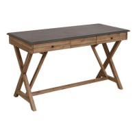 Bureau Assis-debout Réglable HOMCOM - 60x60 Cm, Hauteur 70,5-120 Cm - Plateau Inclinable, Roulettes - MDF Et Métal