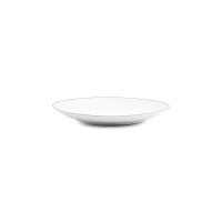 Service De 18 Assiettes En Porcelaine - 6 Assiettes Plates (27 Cm), 6 Creuses (20 Cm), 6 à Dessert (19 Cm) - Design Graphique Noir, Pour 6 Personnes - 1
