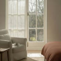 Tenda a rullo translucent ecofuture 100 tessuto riciclato ivory 150 x 190cm made in europe
