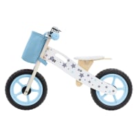 AIYAPLAY Draisienne Enfant 4 Roues en Alliage Alu Marron et Blanc