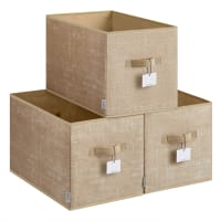 Vixdonos Set di 2 scatole portaoggetti decorative in metallo
