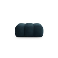 Preziosa Pouf Contenitore Maxi In Velluto 60x60x30 Cm - Blu. Grande Scatola Portaoggetti Morbida, Perfetta Per La Cameretta O Il Soggiorno, Per Tenere In Ordine Giochi E Coperte - 4
