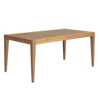 Mesa extensible para 10 personas en roble marrón-Montana