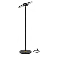 Reality Piantana LED Leia - 10W, 1020 Lm, 3000K, Dimmerabile, Telecomando, Cambio Colore RGBW, Nero/Cromo, H 104 Cm