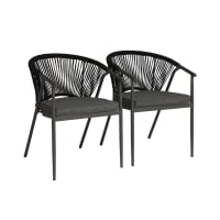 set da giardino in vimini