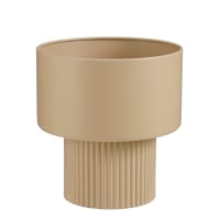 FLEXISTYLE Loft FIORINO - Supporto per piante in metallo rovere e legno, colore nero, con gambe, per fiori, stile loft e molte dimensioni, prodotto in UE (rovere 4050