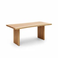 Mesa de comedor de madera maciza 220x100 cm-Arrel