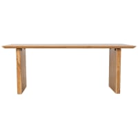 Mesa de comedor de madera marrón 200x100x76 alt. Cm cropped-1