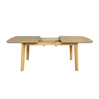 Mesa de comedor rectangular y extensible, 160 - 210cm, natural-Holy cropped-2