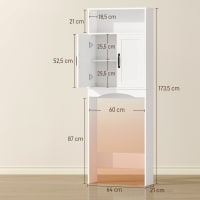 Armario sobre inodoro 64x21x173.5 cm blanco cropped-2