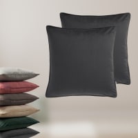 2er Set Zierkissenhülle - 45x45 cm, Braun Ttvelvetsignature