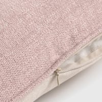 Funda de cojín con textura color rosa. 100% Algodón (45x45) | Maisons ...