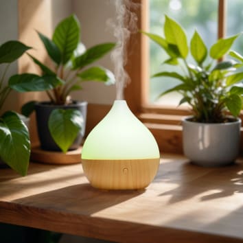 Diffusore Di Oli Essenziali A Forma Di Cannone - Umidificatore A Ultrasuoni 280ml Con 7 Luci E Timer