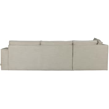 Canapé d'angle gauche en tissu beige - Vue supplémentaire 3