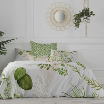 Funda Nórdica Devota & Lomba - Estampado Flor Almendro, Algodón 100% - Cama 180 Cm, 3 Piezas