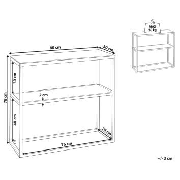 Tavolino consolle vetro temperato bianco e oro 80 x 30 cm