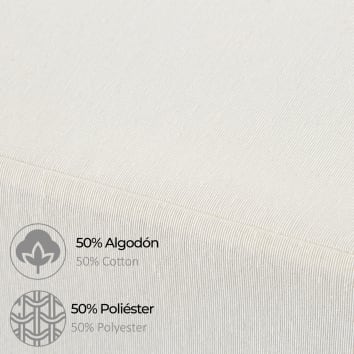 Cubre canape liso algodón. Cubresomier 135x190/200 cm beige