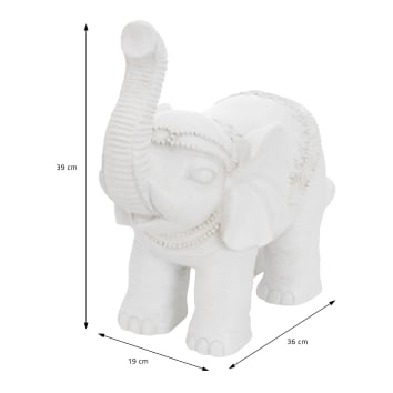 Statuetta elefante colorato - 19,5x20 cm - Kasanova